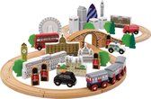 Bigjigs - Tidlo - Houten Treinset - London City - uniek set