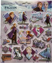 Disney - Frozen - Foam stickers - Frozen speelgoed - 22 stickers - Glitter - Stickers - Stickervel
