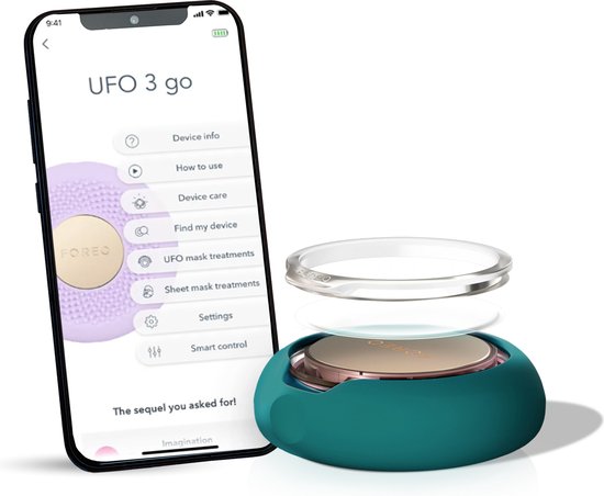 FOREO UFO™ 3 go | Deep Facial Hydration on-the-go, Evergreen