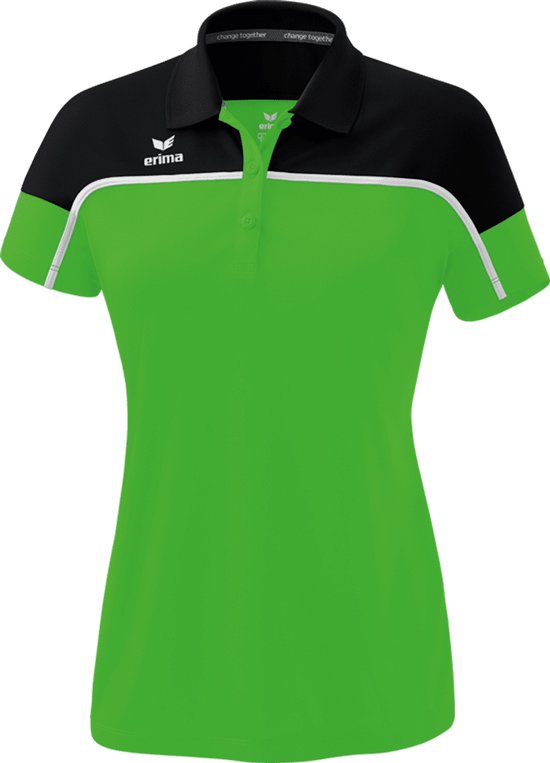 ERIMA Change Polo Dames Green-Zwart-Wit Maat 36