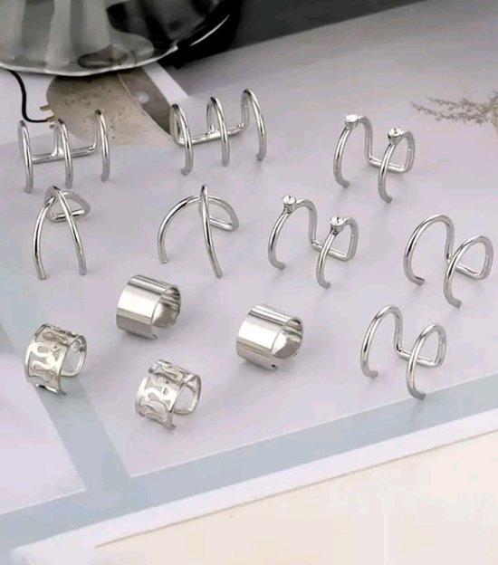 Boucles D'oreilles Strass Noir Sur Métal Argenté - Sans Nickel - Neuf Avec étiquettes