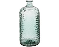 Giftdecor Bloemenvaas Scubs - transparant - gerecycled eco glas - 19 x 42 cm