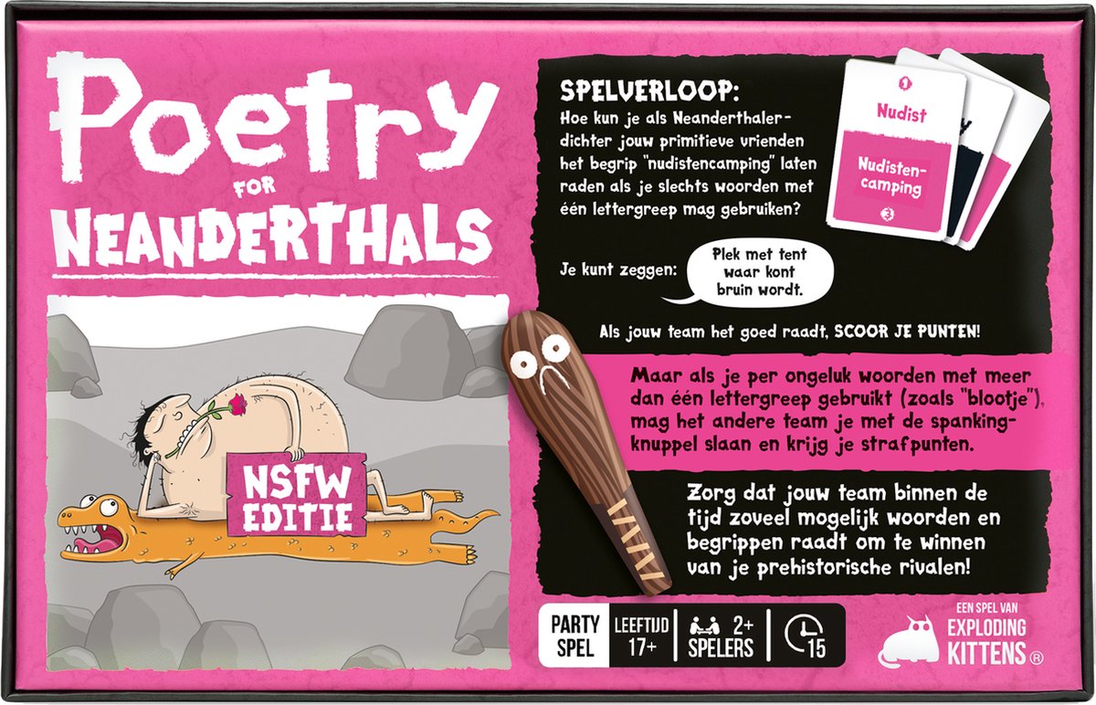 Poetry for Neanderthals NSFW - Kaartspel — afbeelding 4
