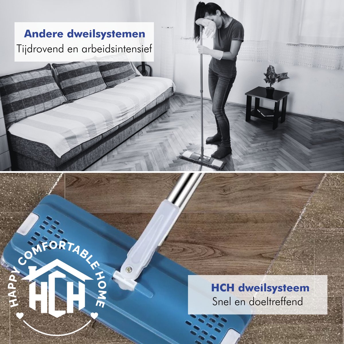 Zelfwringend dweilsysteem Microvezel dweil Huishoudelijke vloer Ronde flatpanel-reinigingsset Handsfree platte dweil met 2 koppen Mop (groen) Vloerreinigingssysteem (Kleur: 1 stuks