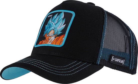 Capslab Freegun Dragon Ball Z Goku Cap CL-DBS3-1-CAS-GOK1, Mannen, Zwart, Pet, maat: One size