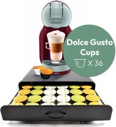 Gadgy Porte-capsule Dolce Gusto - Porte- Tasses à café avec tiroir - Convient pour 36 tasses
