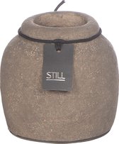 STILL Kleine Vaas - Pot - Aardewerk - Dark - Zacht Bruin - 12x12 cm