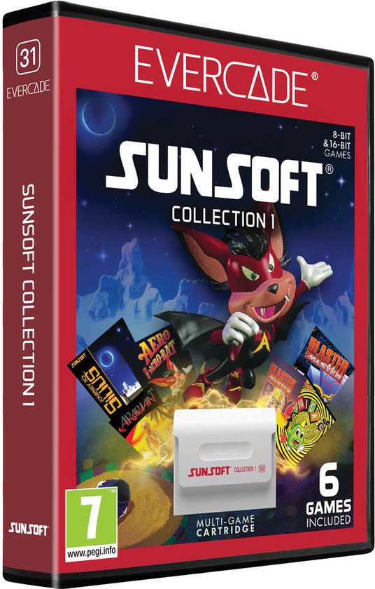 Evercade Sunsoft - cartridge 1 - 6 games