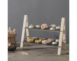 Luxe Borrelplank - Leisteen - Tafelaccessoire - 24x18cm - Sanckplateau - Hoogwaarige Kwaliteit - Modern - Borrelplanken - Serveerplank - 2 Planken - Snack Tray