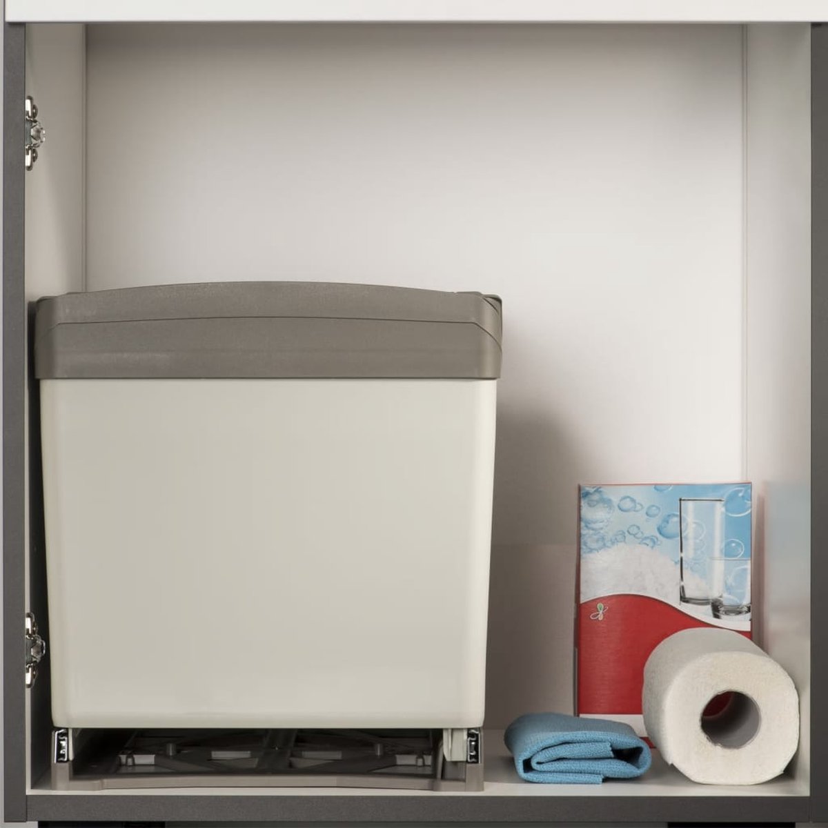 Goedkoopste eyckhaus - Inbouwprullenbak - uitschuifbaar - gescheiden - rechthoekig - 2x21 - L