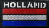 Infra Red Patch - Holland - Nederland -Bas - Zwart - Fermetures velcro Velcro - Armée - Réfléchissant - Arrest Team - Police - Special Forces