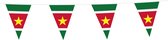 Vlaggenlijn Suriname 10 Meter - Voetbal EK WK Landen Feest Versiering Decoratie