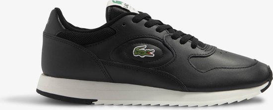 Lacoste Linetrack 2231 Sma Heren Sneakers - Zwart/Gebroken Wit - Maat 40