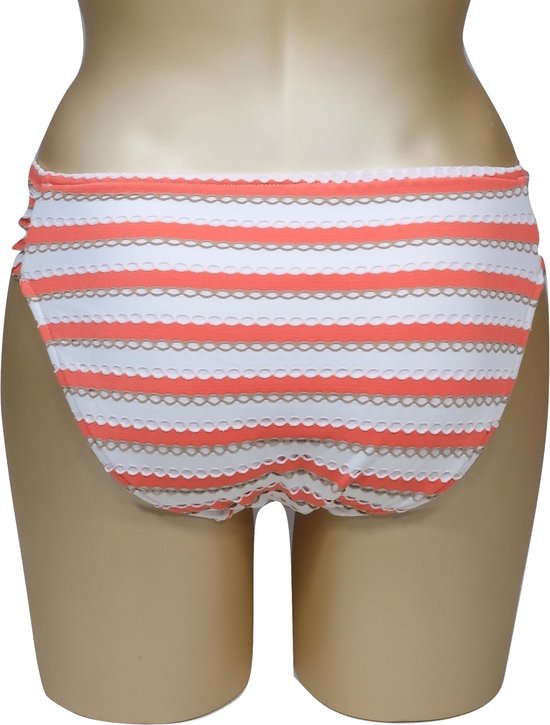 Seafolly - Coast to Coast - slip de bain - blanc orange - taille 36/ S