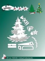 (BLD1304)By Lene Christmas Tree Cutting & Embossing Dies