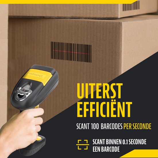 Barcode Scanner Draadloos - Professionele Handscanner voor 2D/QR Codes ...