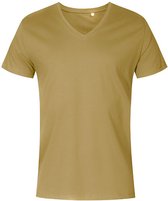 Men's T-shirt met V-hals en korte mouwen Olive - XL