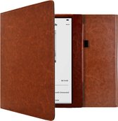 Hoesje geschikt voor Kobo Elipsa 2E E-reader - iMoshion Vegan Leather Bookcase - Donkerbruin