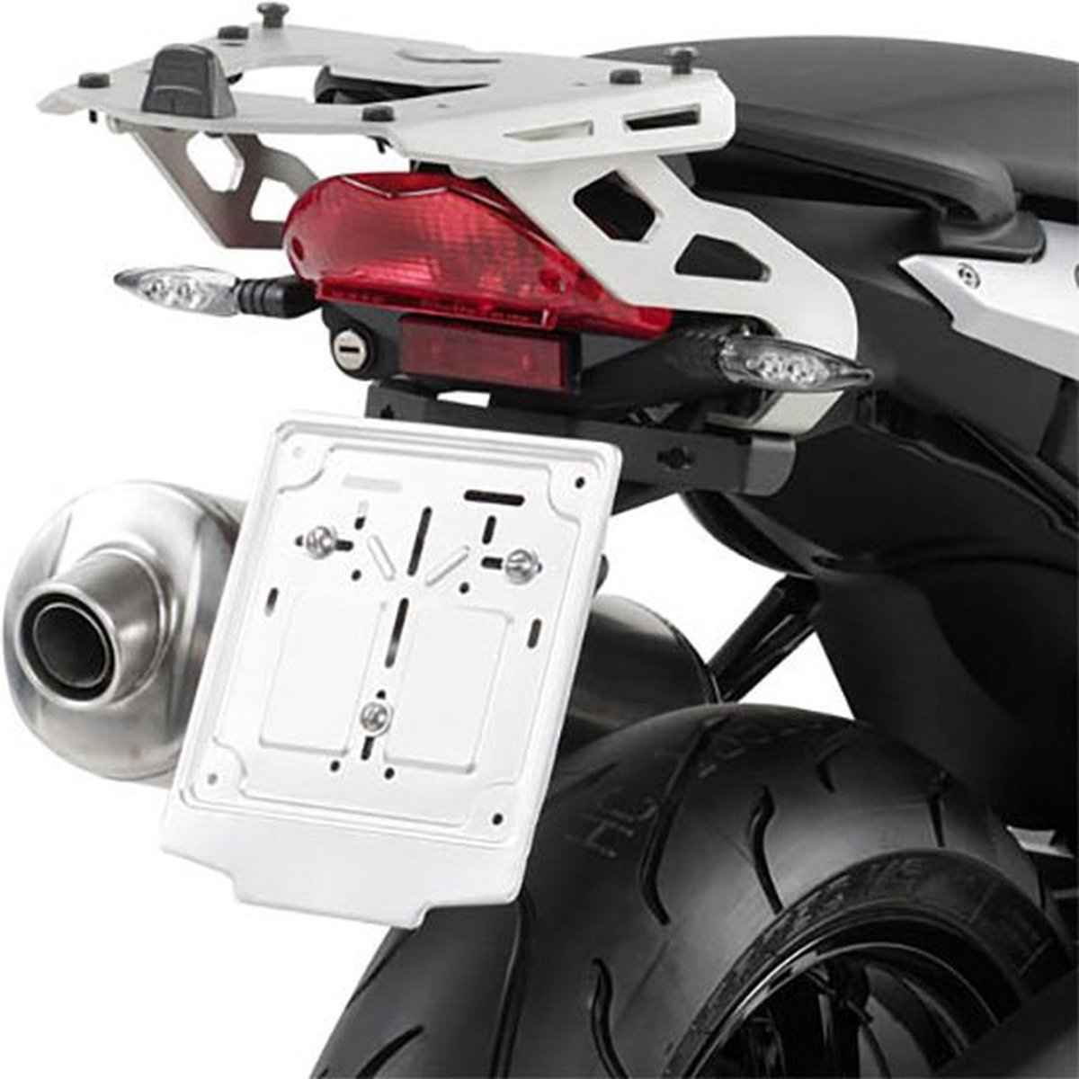 Givi Monokey Bmw F 800 Topkoffer Achtermontage Zilver