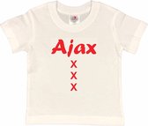 Amsterdam Kinder t-shirt | AJAX XXX | Verjaardagkado | verjaardag kado | grappig | jarig | Amsterdam | Ajax | cadeau | Cadeau | Wit/rood | Maat 98/104