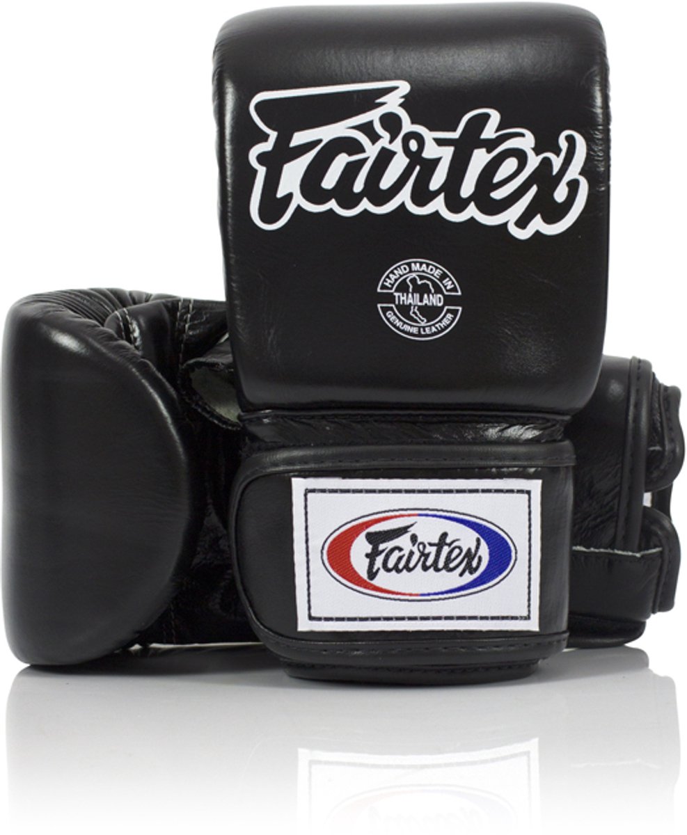 Fairtex TGO3 Zakhandschoenen – Bokszak Handschoenen – Echt Leer – Zwart – M