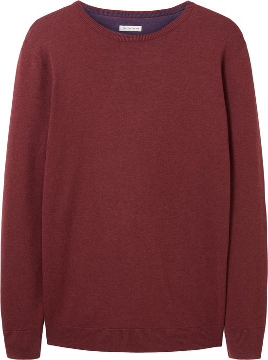 TOM TAILOR basic crew neck sweater Heren Trui - Maat M