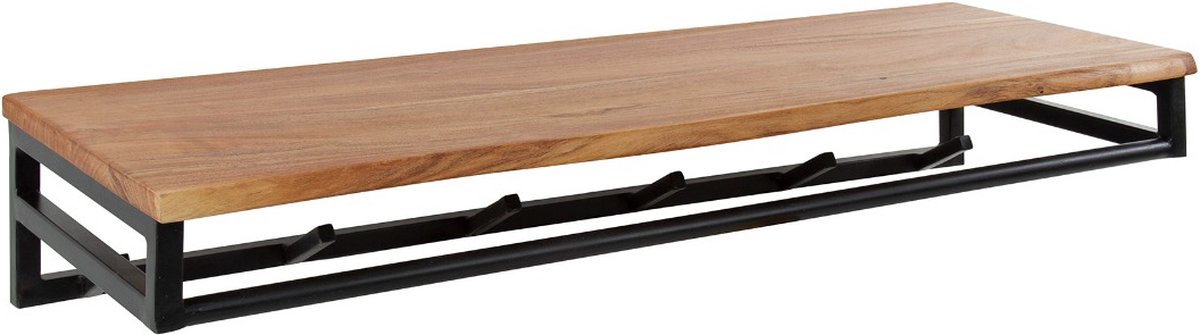 AnLi Style Kapstok custom 6 haken hoedenplank Naturel