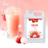 Limonade | Bubble Tea Syrup | Smoothie Basis | Cocktail Syrup | Dessert Syrup | JENI Litchi Syrup - 2.5 Kg （with a free pump）