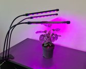 LED grow light - 3 voudig - Rood/blauw/paars - Met controller en timer