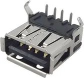 USB Connector - USB Type A - USB 2.0 - 4-pins - PCB mount - Per 1 Stuk(s)