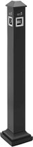 ulsonix Staande asbak - voor buiten & binnen - afsluitbaar - 21.5 x 21.5 x 120.5 cm