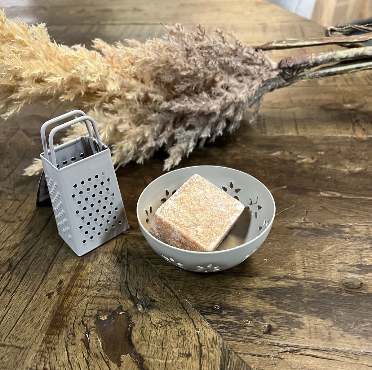 Cadeaupakketje amber (kleur naar keuze) zand