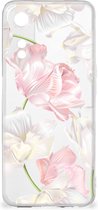 GSM Hoesje OPPO A78 | A58 Back Case TPU Siliconen Hoesje Doorzichtig Mooie Bloemen