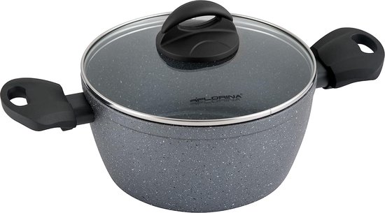 Stone&Stone Braadpan met antiaanbaklaag van steen, bodem van