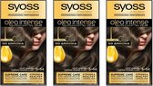 Syoss Oleo Intense Haarverf - 5-54 Licht Asbruin - 3 Verpakkingen