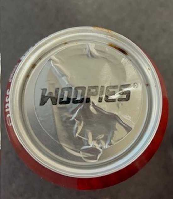 Woopies®, Universele Aluminium afdichtseal/sticker/ Blikje/ met volledige lijmlaag voor het lekvrij maken van statiegeldblikjes/ kan ingeleverd worden in alle statiegeld automaten in Nederland en Duitsland/ Drinkblikje sluiten/Drinkblikje openen/