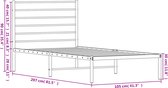 vidaXL-Bedframe-met-hoofdbord-metaal-zwart-100x200-cm