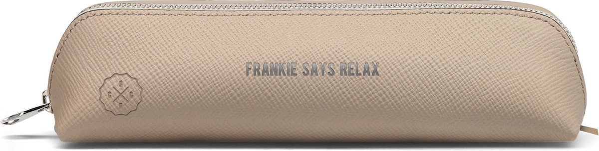 SuccesPlanner Pennenetui - Frankie Says Relax - Pennenzak - Beige softtouch met zilverfolie - beige