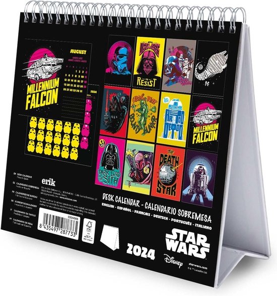 Calendrier De Bureau 2024 Star Wars