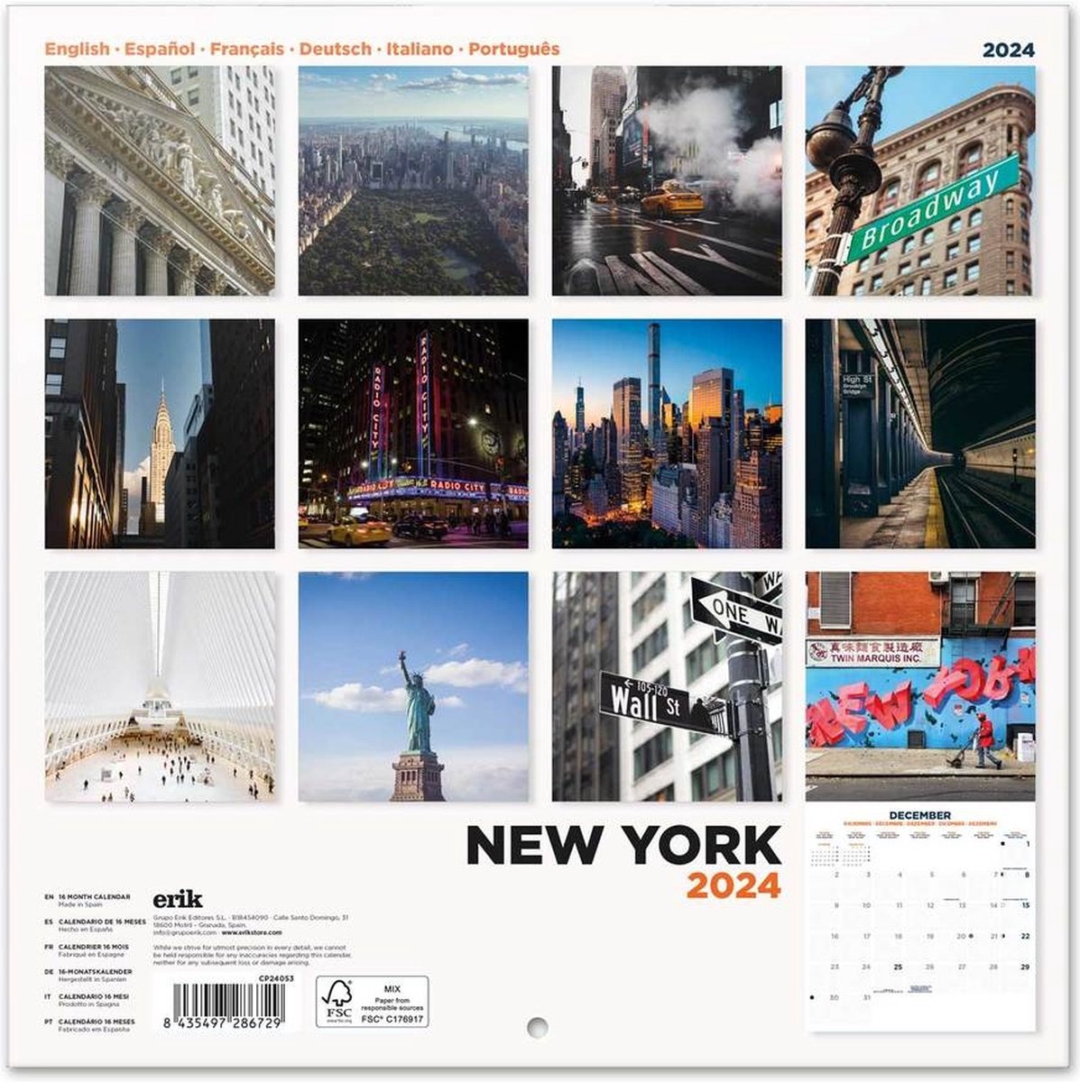 New York Kalender 2024