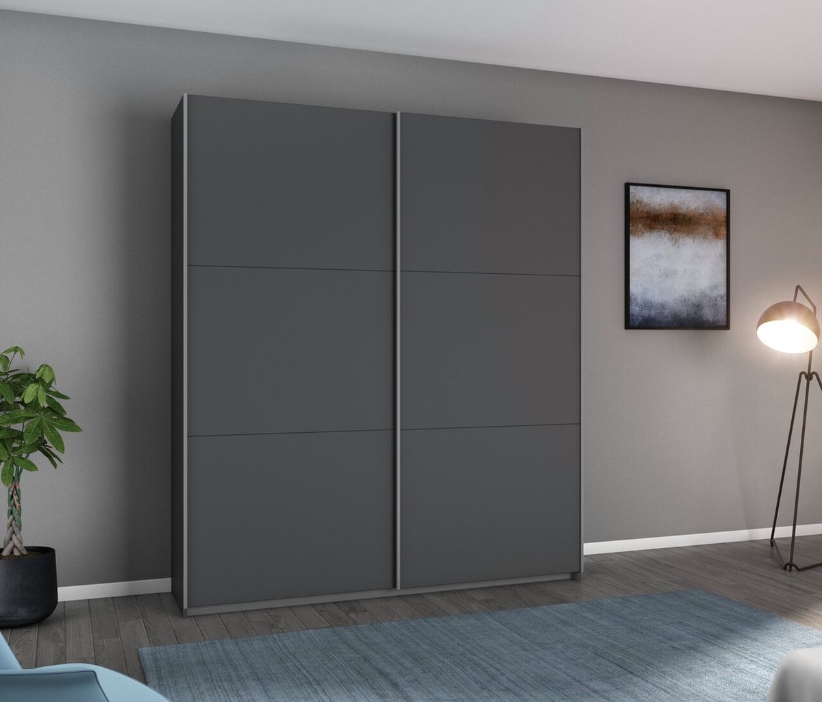Songmics Armario De Tela, Plegable, 175 X 150 X 45 Cm, Negro | Meses