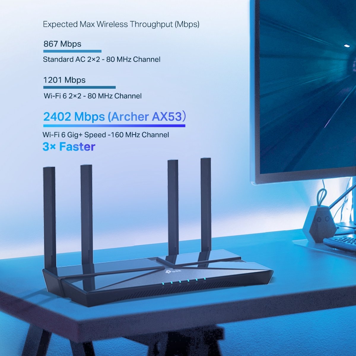 TP-Link Archer AX53 - Draadloze Router - Dual-Band - Zwart – foto 2