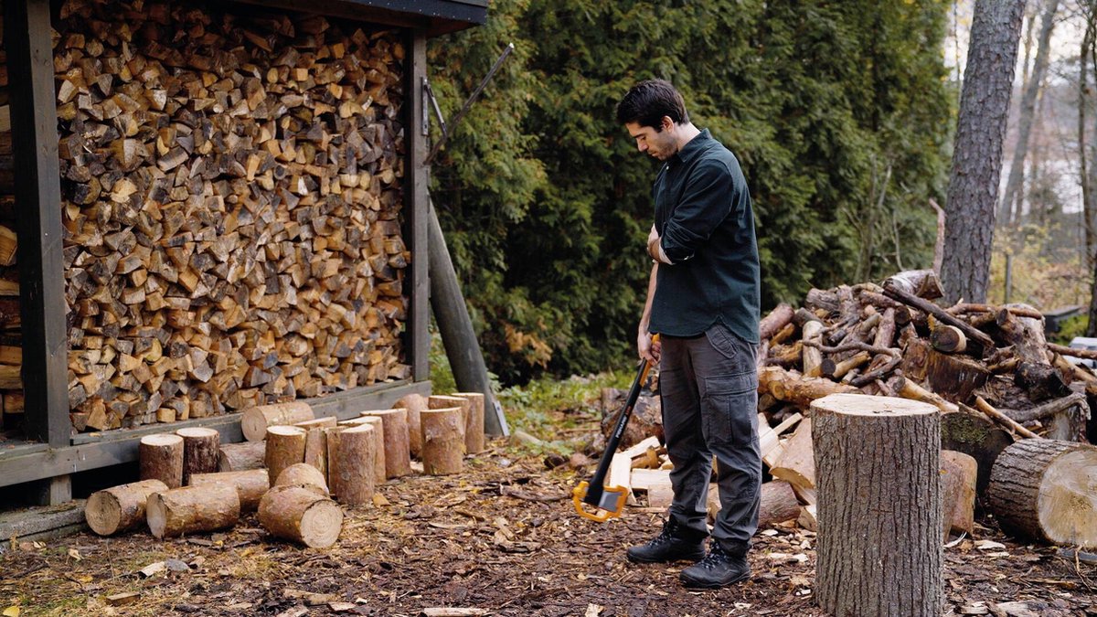 Fiskars Kloofbijl X27 - XXL Hakbijl voor hout - Splijthamer voor Houtblokken > 30 cm — afbeelding 7