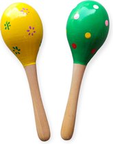 Muziekinstrumenten voor kinderen - Sambaballen – Maracas Speelgoed instrument - Hout - 2 stuks