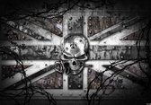 Alchemy Skull Union Jack Tattoo Photo Wallcovering