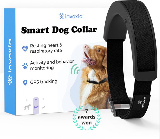 Invoxia - GPS Tracker - Live - Smart Dog Collar - Activity / Gezondheid monitoring - Hond