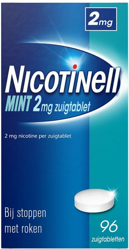 Nicotinell Zuigtablet Mint 2mg - 1 x 96 zuigtabletten