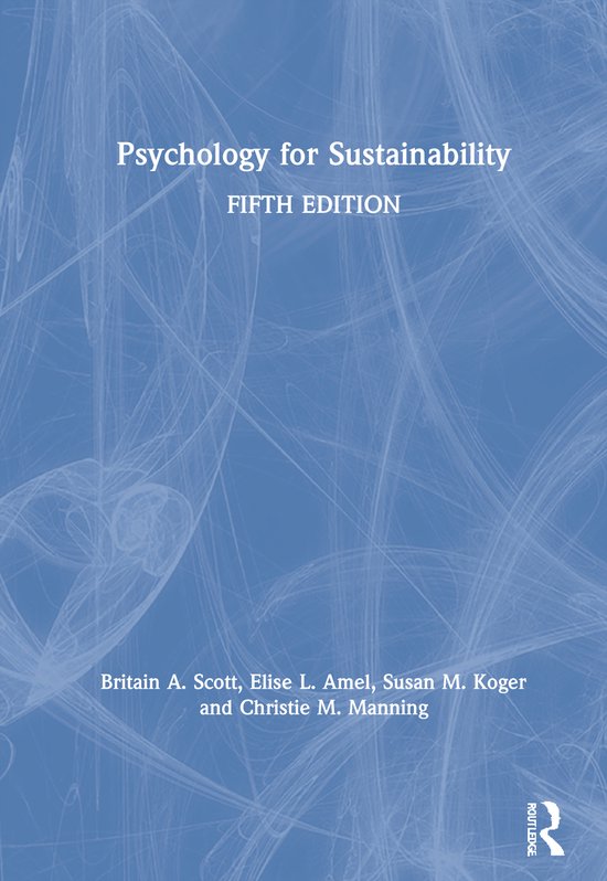 Psychology for Sustainability - cover