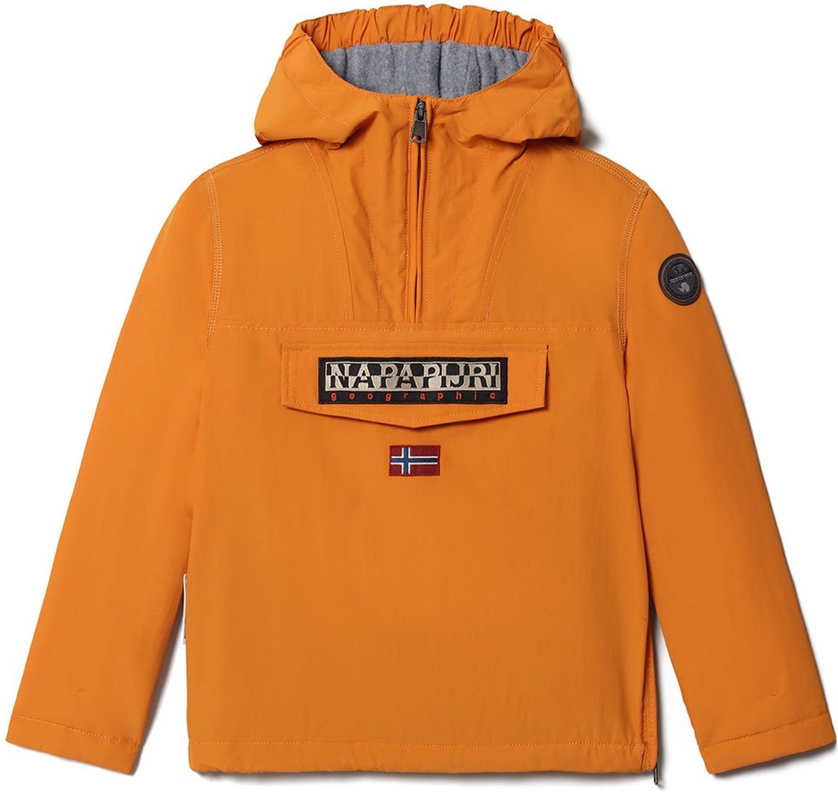 Napapijri Rainforest anorak met capuchon Okergeel Donkergeel