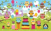 Owl Party Photo Wallcovering